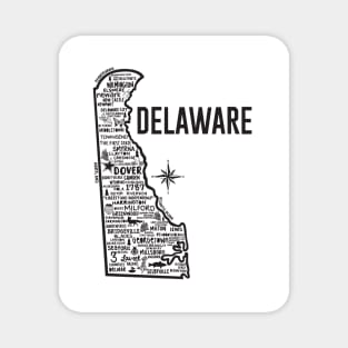 Delaware Map Magnet