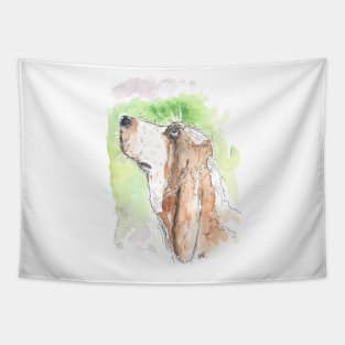 Bassett Hound drawing Tapestry