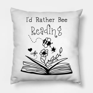 Bees and Books Cute Pillow