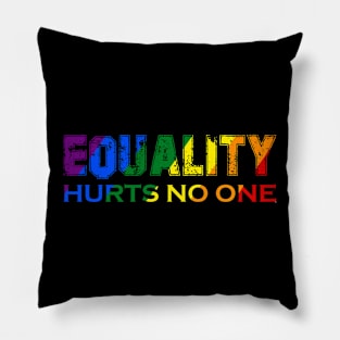 Equality Hurts No One Lgbt Gay Lessbian Pride Pillow