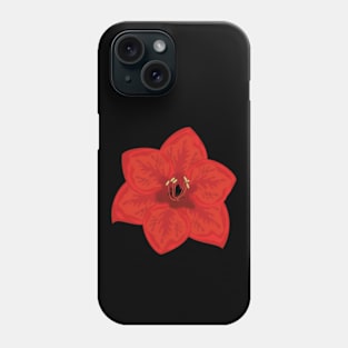 Red Amaryllis Phone Case