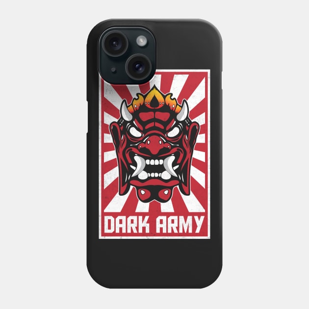 Dark Army Hacking Group Phone Case by Wasabi Snake