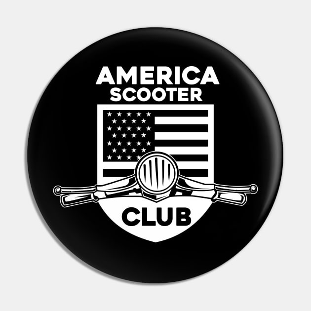 AMERICA SCOOTER CLUB Pin by beanbeardy