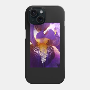 Purple Iris Macro Phone Case