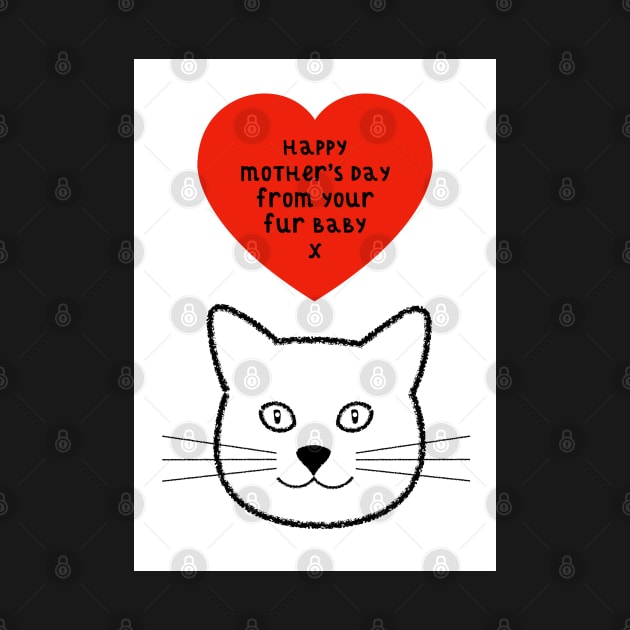 Cat Fur Baby Mother's Day greeting by AdamRegester