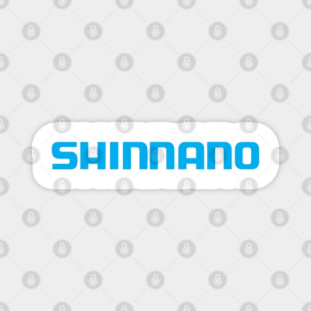 Fake Counterfeit Funny Shimano Logo Magnet by Theokotos