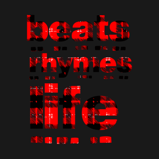 Beats rhymes life (red plaid) T-Shirt