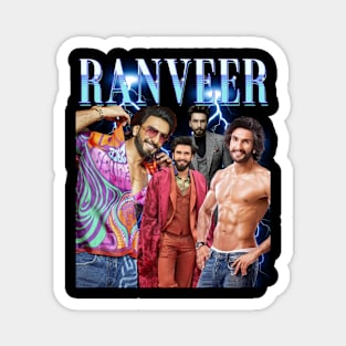 Ranveer Singh, Bollywood actor, Indian actor, 90s bootleg style Tshirt Magnet