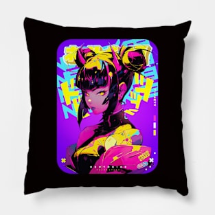 STREET FIGHTER 🟨🟪 JURI HAN - PRINCESS OF NEO SHADOLOO 🟪🟨 ANIME MANGA GAMING - FIGHTING GAME CULTURE Pillow