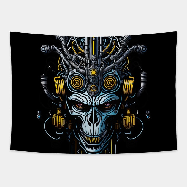 Techno Apes Tapestry by Houerd