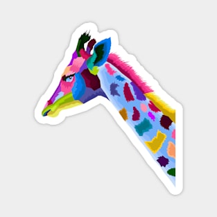 giraffe colorful pop art Magnet