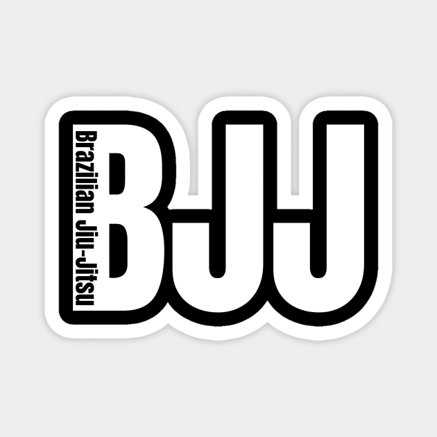 Brazilian Jiu-Jitsu Sign BJJ Magnet by fromherotozero