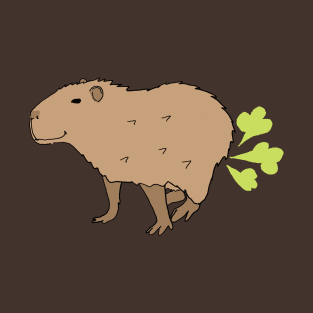 funny farting capybara T-Shirt