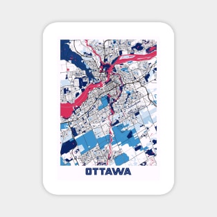 Ottawa - Ontario MilkTea City Map Magnet