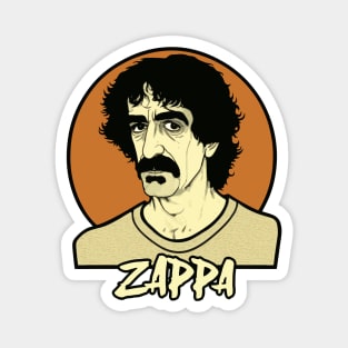 Frank Zappa Retro Fan Artwork Magnet