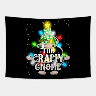 The Crafty Gnome Christmas Matching Family Shirt Tapestry