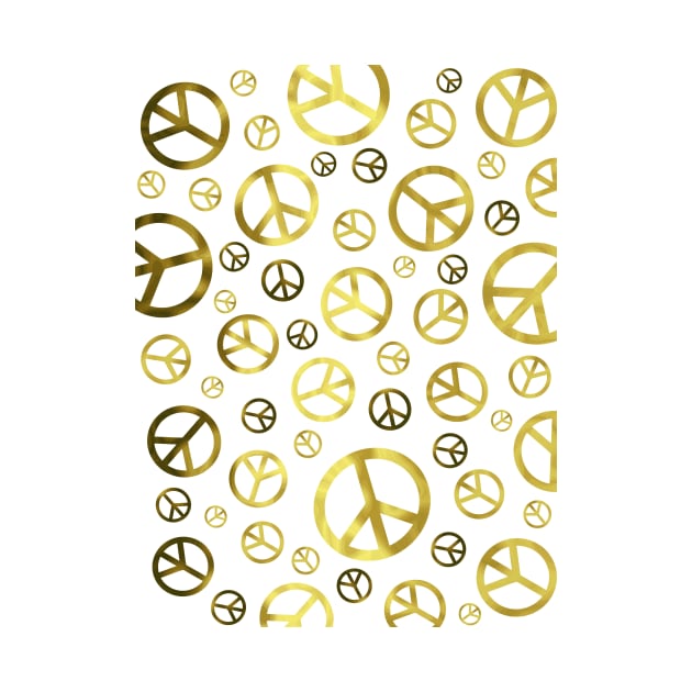 GOLDEN Peace Symbol by SartorisArt1