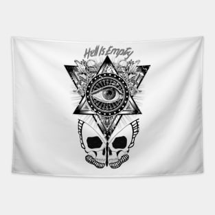 Iluminati Skull Tapestry