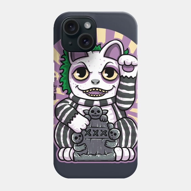 Ghost Neko Phone Case by Andriu