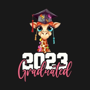 Cute Giraffe Graduation, 2023 Graduate, Graduation Gift Custom Year Shirt For Him & Her Graduation, Graduation 2023, College Graduation, Grad School Shirt T-Shirt