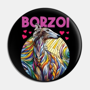 Wonderful borzoi, stained glass. I love borzois. Pin