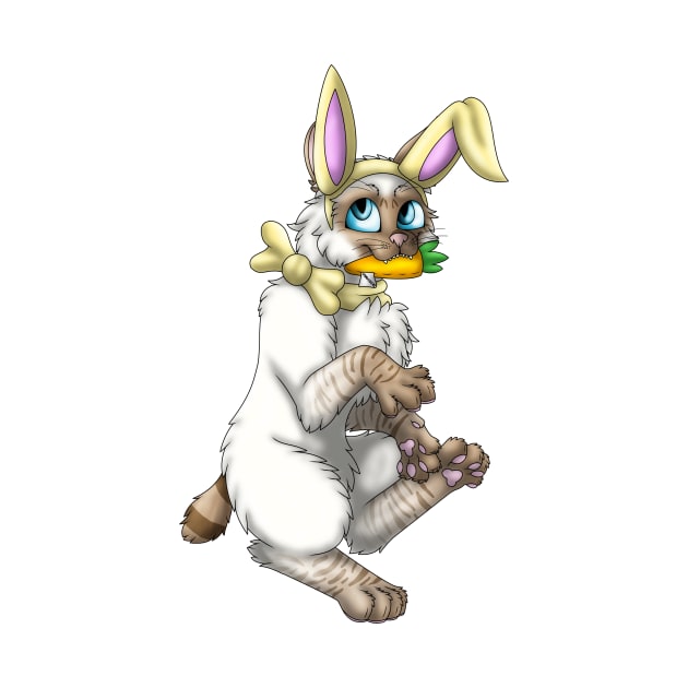 Bobtail BunnyCat: Cinnamon Lynx Point (Yellow) by spyroid101