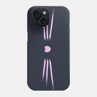 Cat Face with Pink Heart Nose Phone Case