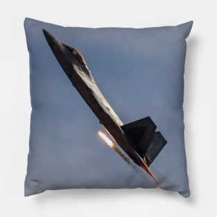 F-22 Raptor Afterburner With Flare Pillow