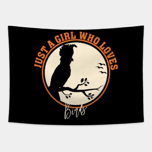 just a girl who loves birds Tapestry