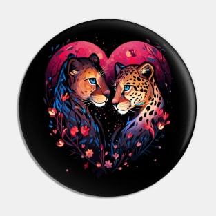 Leopard Couple Valentine Pin