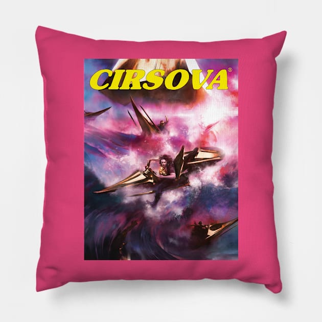 Orphan of the Shadowy Moons Pillow by cirsova