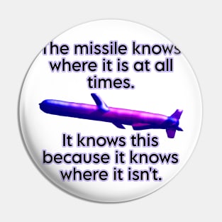 the missile knows where it is Pin