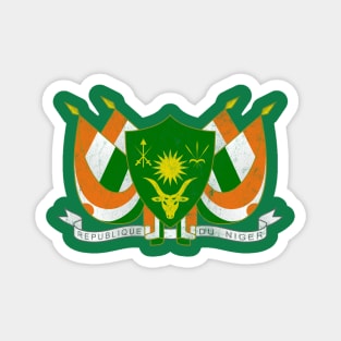 Niger / Vintage Look Flag Design Magnet