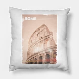 Vintage Rome Poster | Places of the World Pillow