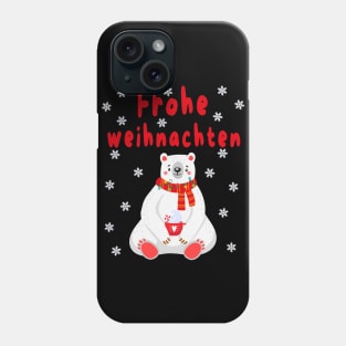 Polar Bear Pajama Cute Christmas Gift Frohe Weihnachten Phone Case