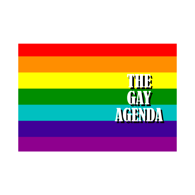 The Gay Agenda - LGBT Flag by incloudines