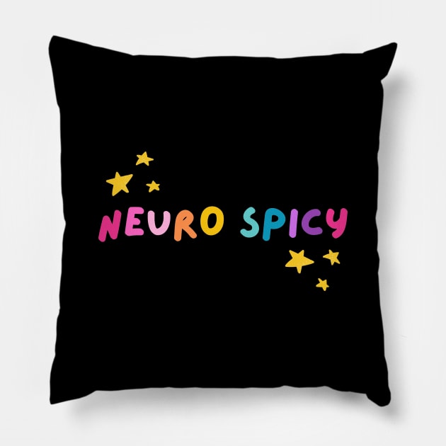 Neurospicy Pillow by applebubble