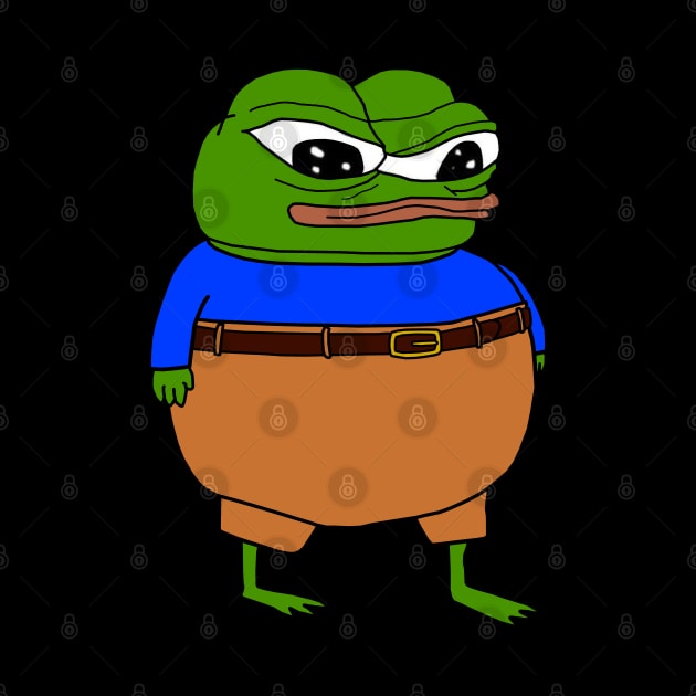 Apu High Waisted Pants Pepe by Lean Mean Meme Machine