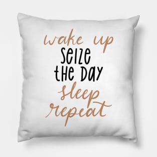 seize the day Pillow