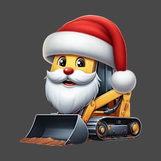 Skid Loader Santa Claus T-Shirt