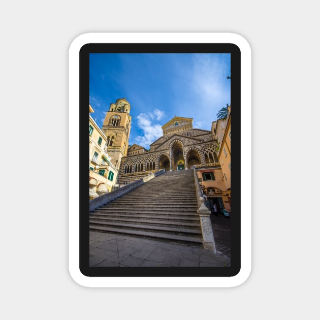 The Amalfi Cathedral, Italy Magnet by mitzobs