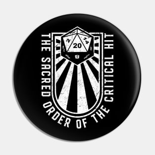 RPG - The sacred order of the critical hit Pin