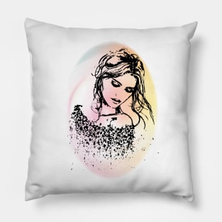 Faded Women Pillow