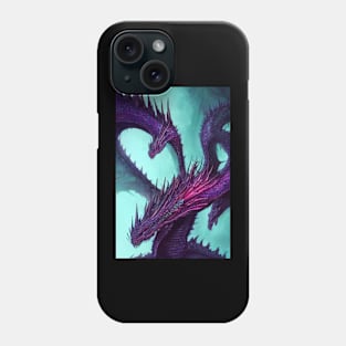 purple dragons Phone Case