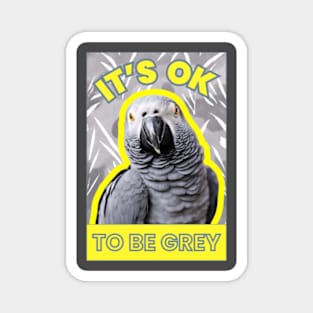 IT'S OK TO BE GREY Magnet