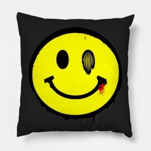 Grunge smiley Pillow