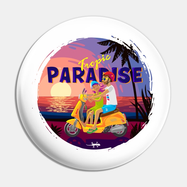 Tropic paradise Pin by Yerlanio