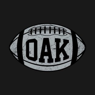 OAK Retro Football - Black T-Shirt