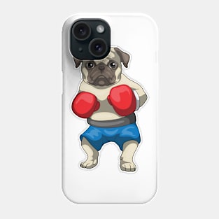 Pug Boxer Boxing gloves Boxing Phone Case