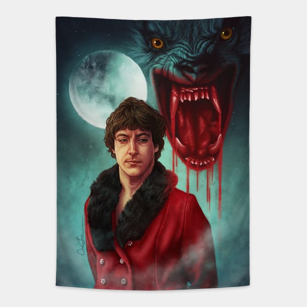 An American Werewolf in London Tapestry by cmloweart